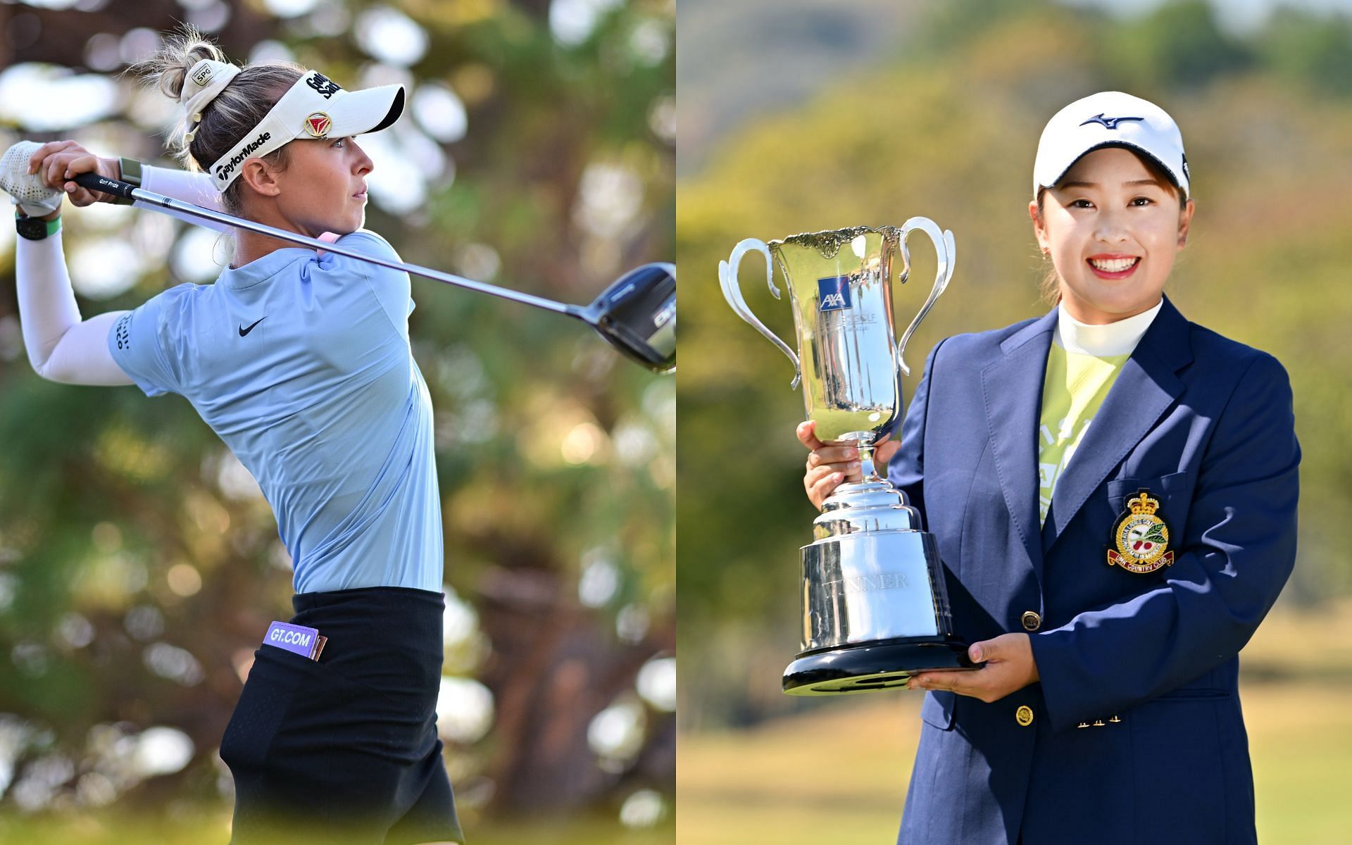 Nelly Korda and Mao Saigo ( via Getty)
